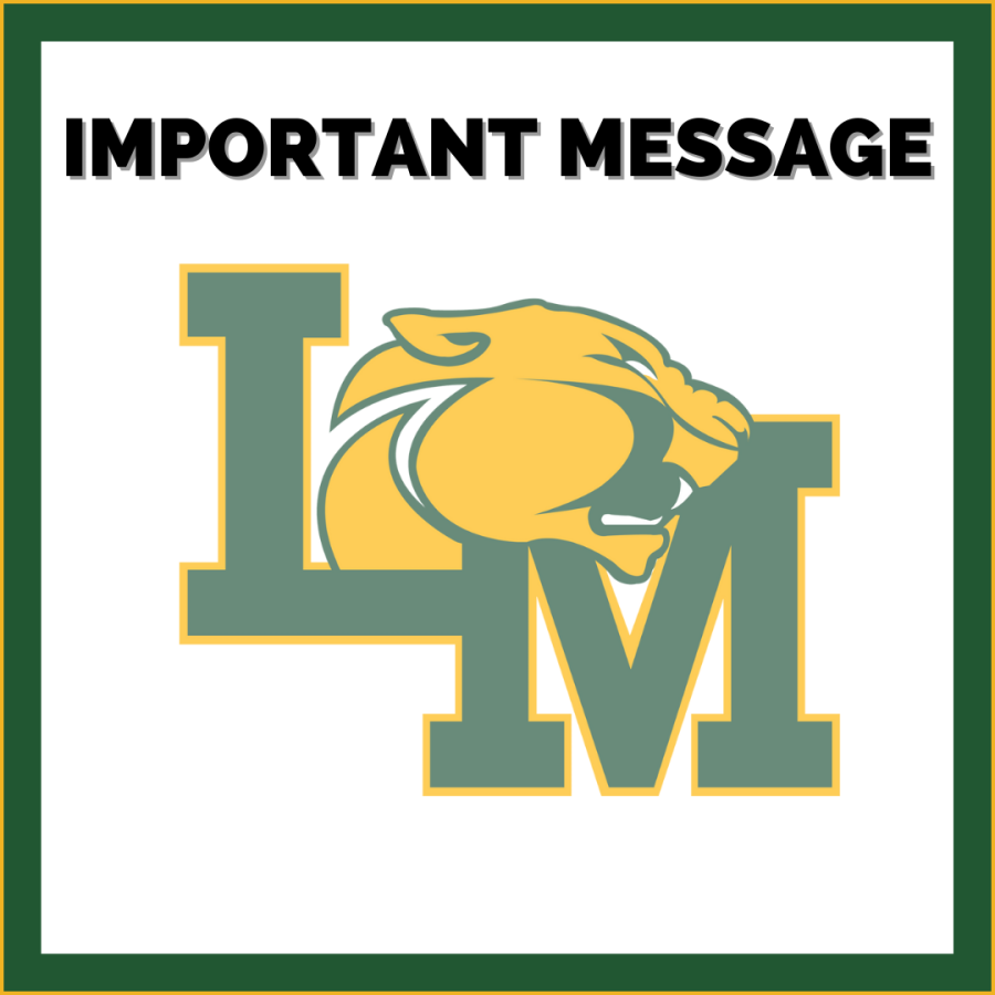 important message text with lm logo